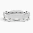 5.5 mm Channel-Set Baguette Moissanite Men’s Wedding Band
