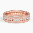 5.5 mm Channel-Set Moissanite Eternity Matte Men’s Wedding Band