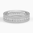 5.5 mm Channel-Set Moissanite Eternity Matte Men’s Wedding Band