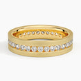 5.5 mm Channel-Set Moissanite Eternity Matte Men’s Wedding Band