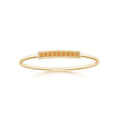 Citrine Pavé Bar Stackable Band–1.2 mm