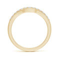 Classic Contoured Half Eternity Round Moissanite Wedding Ring-2.0 mm