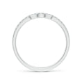 Classic Curved Moissanite Half Eternity Wedding Band -1.8mm