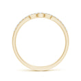 Classic Curved Moissanite Half Eternity Wedding Band -1.8mm