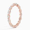 Classic Marquise–Round Moissanite Eternity Wedding Band