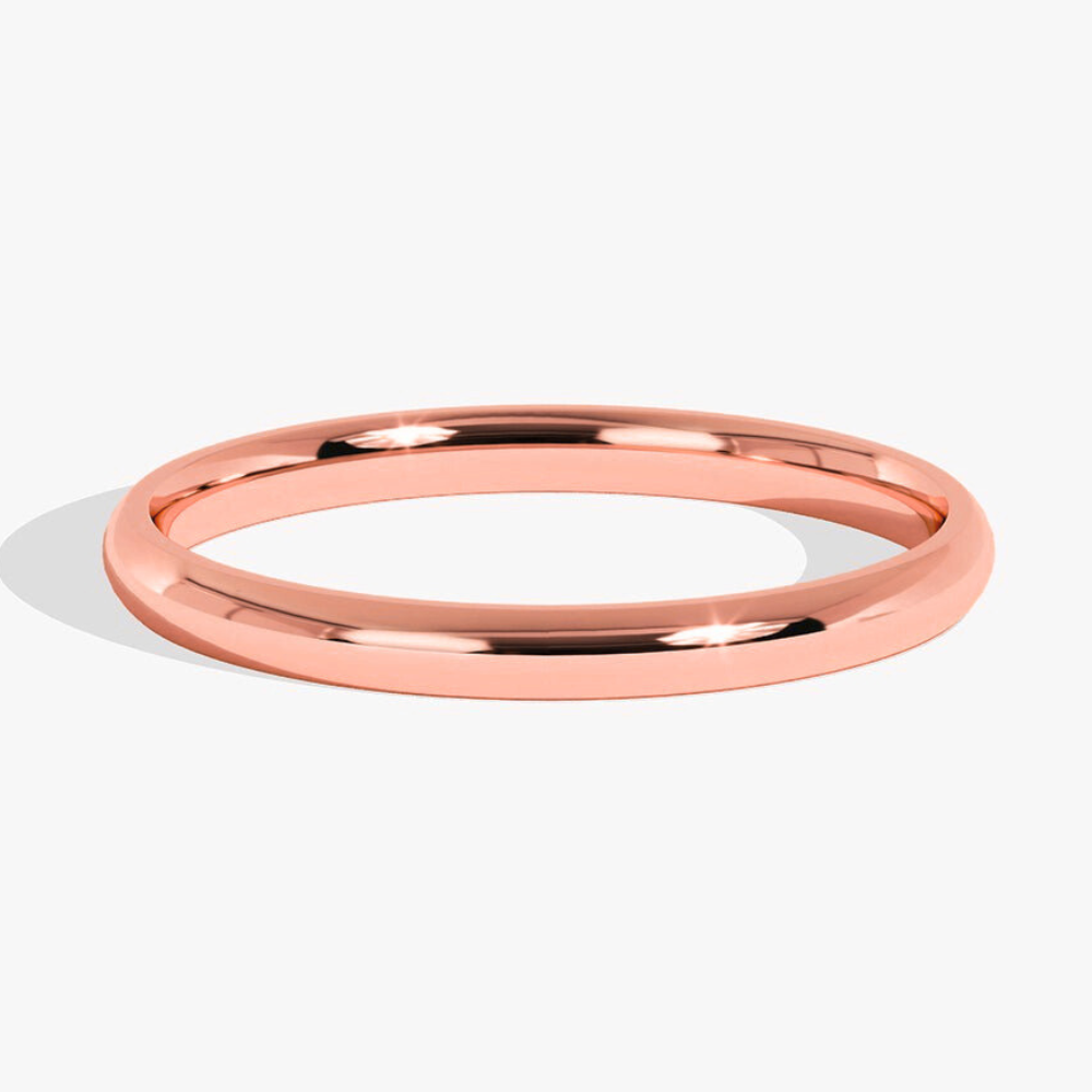 Classic High Polished Dome Wedding Band