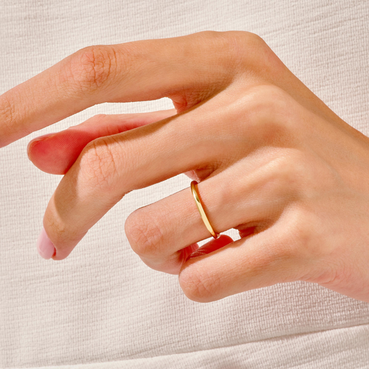 Classic High Polished Dome Wedding Band