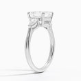Load image into Gallery viewer, Classic Three Stone Asscher Cut Moissanite Engagement Ring
