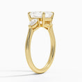 Load image into Gallery viewer, Classic Three Stone Asscher Cut Moissanite Engagement Ring
