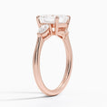 Load image into Gallery viewer, Classic Three Stone Asscher Cut Moissanite Engagement Ring
