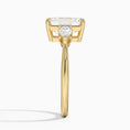 Load image into Gallery viewer, Classic Three Stone Emerald Cut Moissanite Engagement Ring
