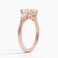 Load image into Gallery viewer, Classic Three Stone Oval Cut Moissanite Engagement Ring

