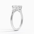 Load image into Gallery viewer, Classic Three Stone Oval Cut Moissanite Engagement Ring
