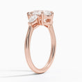 Load image into Gallery viewer, Classic Three Stone Pear Cut Moissanite Engagement Ring
