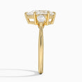 Load image into Gallery viewer, Classic Three Stone Pear Cut Moissanite Engagement Ring
