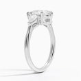 Load image into Gallery viewer, Classic Three Stone Pear Cut Moissanite Engagement Ring
