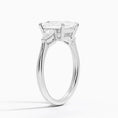 Load image into Gallery viewer, Classic Three Stone Princess Cut Moissanite Engagement Ring
