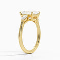 Load image into Gallery viewer, Classic Three Stone Princess Cut Moissanite Engagement Ring
