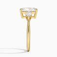 Load image into Gallery viewer, Classic Three Stone Radiant Cut Moissanite Engagement Ring
