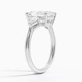Load image into Gallery viewer, Classic Three Stone Radiant Cut Moissanite Engagement Ring
