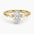 Load image into Gallery viewer, Cometa Marquise Cut Three Stone Moissanite Engagement Ring

