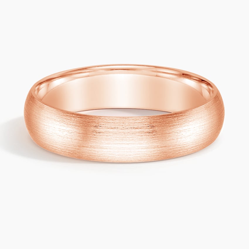 5 mm Comfort Fit Matte Men’s Wedding Band