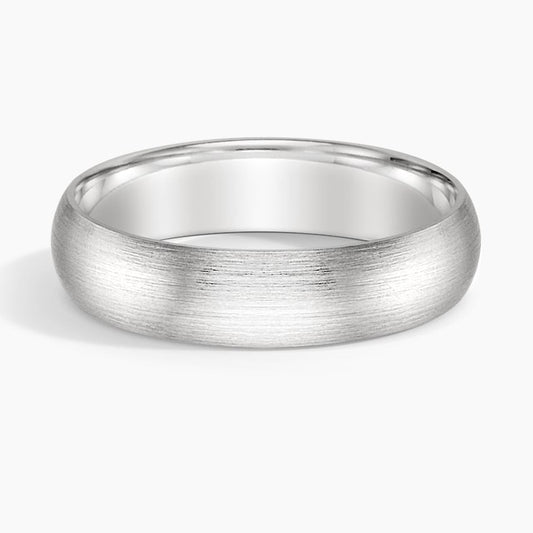 5 mm Comfort Fit Matte Men’s Wedding Band