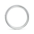 Curved Pavé Moissanite Stackable Wedding Band - 3.0 mm