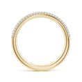 Curved Pavé Moissanite Stackable Wedding Band - 3.0 mm