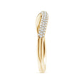 Curved Pavé Moissanite Stackable Wedding Band - 3.0 mm