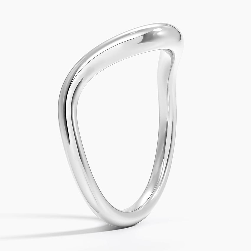 Curved Contour Wedding Band