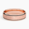6.0 mm Dark Groove Accents Matte Men’s Wedding Band
