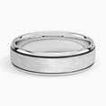 6.0 mm Dark Groove Accents Matte Men’s Wedding Band