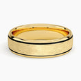 6.0 mm Dark Groove Accents Matte Men’s Wedding Band