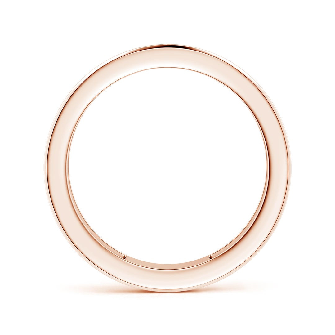 Dual Diagonal Pavé Moissanite Men’s Wedding Band-7 mm