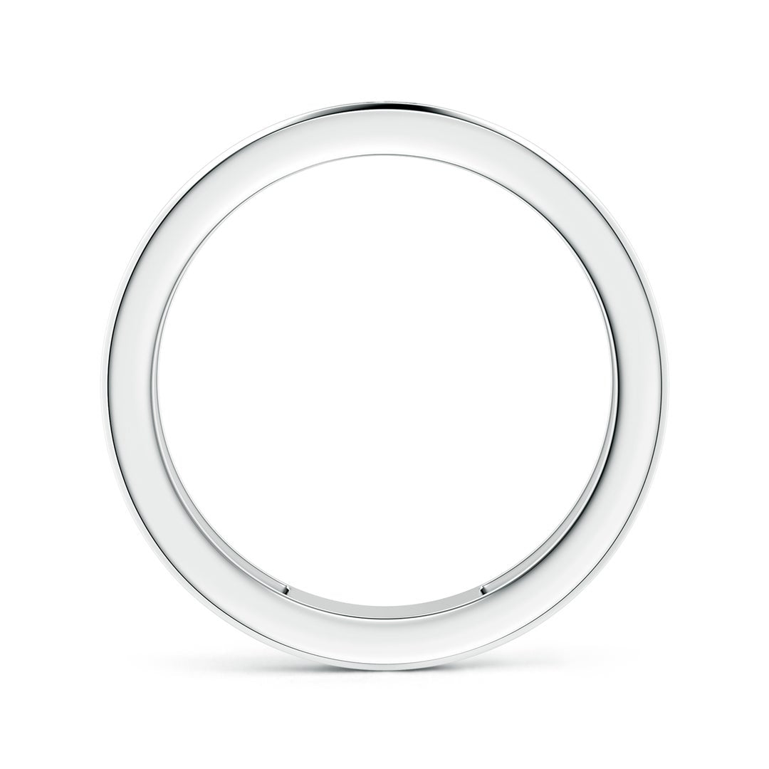 Dual Diagonal Pavé Moissanite Men’s Wedding Band-7 mm