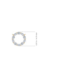 Emerald-Cut and Oval Moissanite Circle Pendant Necklace