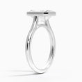 Load image into Gallery viewer, Emerald Cut Bezel Moissanite Engagement Ring
