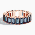 Load image into Gallery viewer, Eternity Lab Alexandrite Wedding Band
