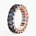 Load image into Gallery viewer, Eternity Lab Alexandrite Wedding Band
