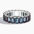 Load image into Gallery viewer, Eternity Lab Alexandrite Wedding Band
