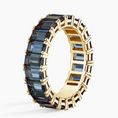 Load image into Gallery viewer, Eternity Lab Alexandrite Wedding Band
