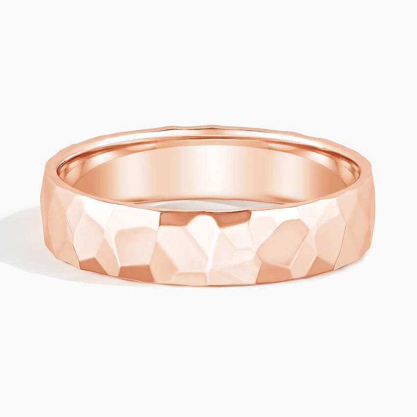 5 mm Faceted Men’s Wedding Band
