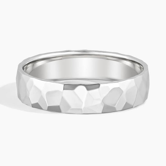 5 mm Faceted Men’s Wedding Band