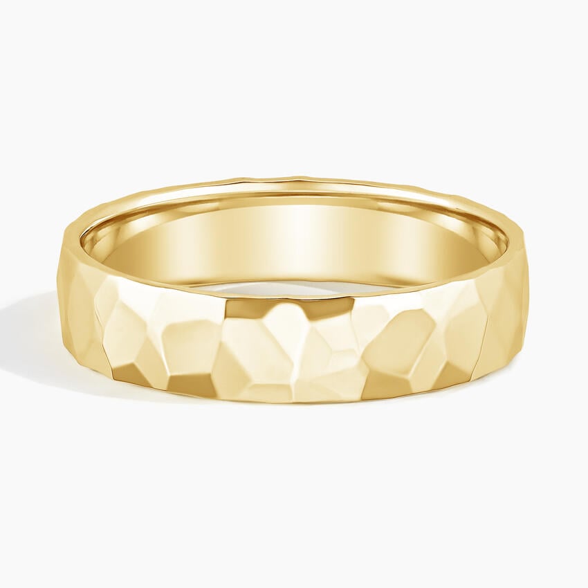 5 mm Faceted Men’s Wedding Band