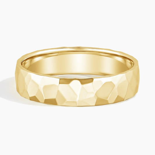 5 mm Faceted Men’s Wedding Band