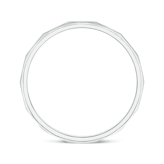 Faceted Polished Classic Women's Wedding Band - 2.0 mm