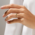 Load image into Gallery viewer, Fancy Baguette Cut Emerald Ring–1.2 mm
