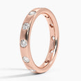Load image into Gallery viewer, Fancy Round Moissanite Eternity Wedding Band-3.2 mm

