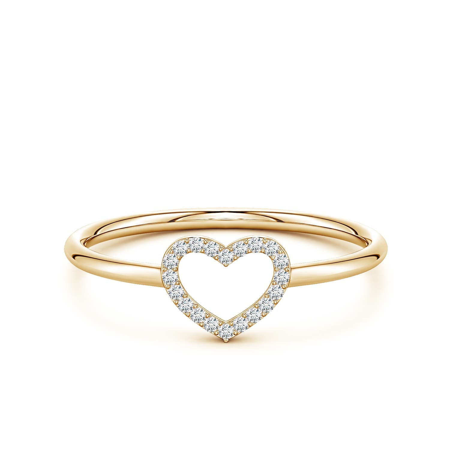 Fashion Heart Moissanite Promise Ring
